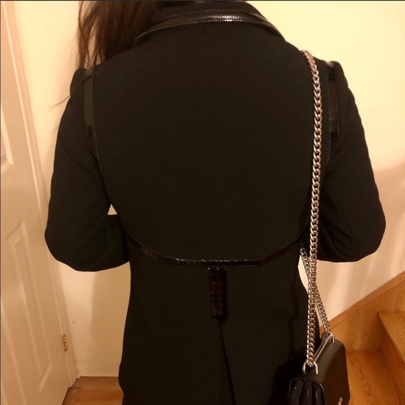 Auth ANYA HINDMARCH Virgin Wool Double-Breasted Coat Size M - Picture 10 of 10